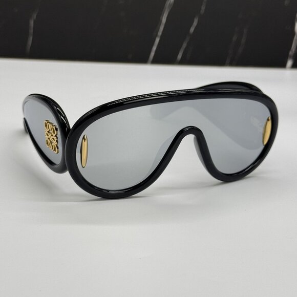 NEW LOEWE LW40108I 01C, UNISEX BLACK SILVER LOEWE SUNGLASSES main image 8